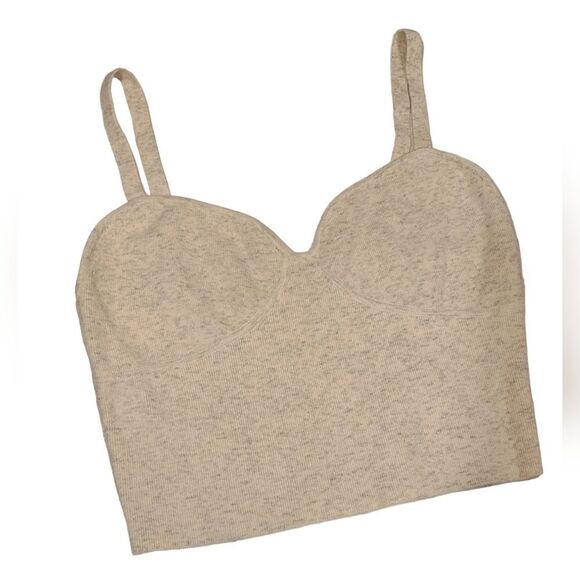 Wilfred Sicily Sweater, Heather Birch Bustier Sweater Tank Top, Plaited Knit | L - Picture 2 of 10